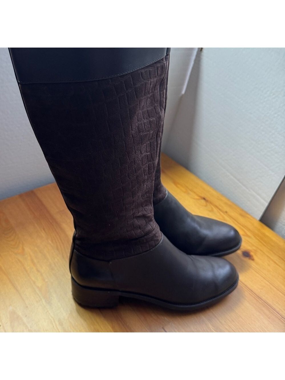 Easy spirit Leather black  riding boots size 6.5